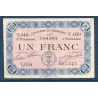 Tarare 1 franc, TTB-, 7.2.1920 Pirot 119.30 Billet de la chambre de commerce
