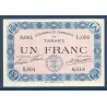 Tarare 1 franc, Neuf, ND Pirot 119.8 Billet de la chambre de commerce