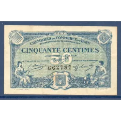 Albi et Castres Mazamet 50 centimes, TB+, 22.12.1917 Pirot 5.9 Billet de la chambre de commerce