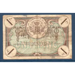 Sens 1 franc, TTB, 12.8.1920 Pirot 118.12 Billet de la chambre de commerce
