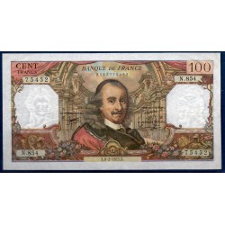 100 Francs Corneille TTB+  6.2.1975 Billet de la banque de France