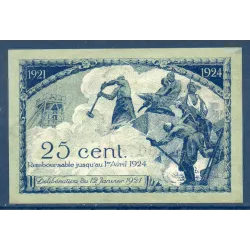 Saint Etienne 25 centimes, Spl, 12.1.1921 Pirot 114.5 Billet de la chambre de commerce