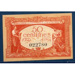 Saint Etienne 50 centimes, Sup, 12.1.1921 Pirot 114.6 Billet de la chambre de commerce