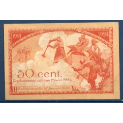 Saint Etienne 50 centimes, Sup, 12.1.1921 Pirot 114.6 Billet de la chambre de commerce