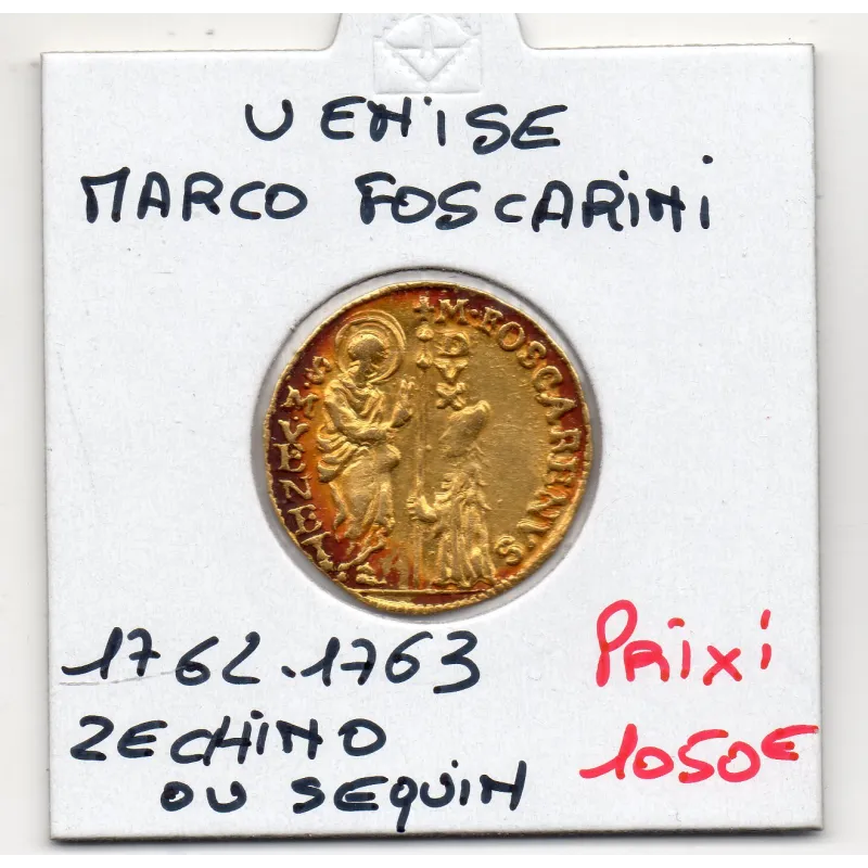 Italie Venise Marco Foscarini Grosso 1762-1763 Sup, pièce de monnaie Italie Venise Marco Foscarini Grosso 1762-1763 Sup, pièce de monnaie