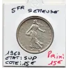 5 francs Semeuse Argent 1967 Sup, France pièce de monnaie