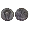 As de Lucius Verus (163)  RIC 1352 FORT RED atelier Rome