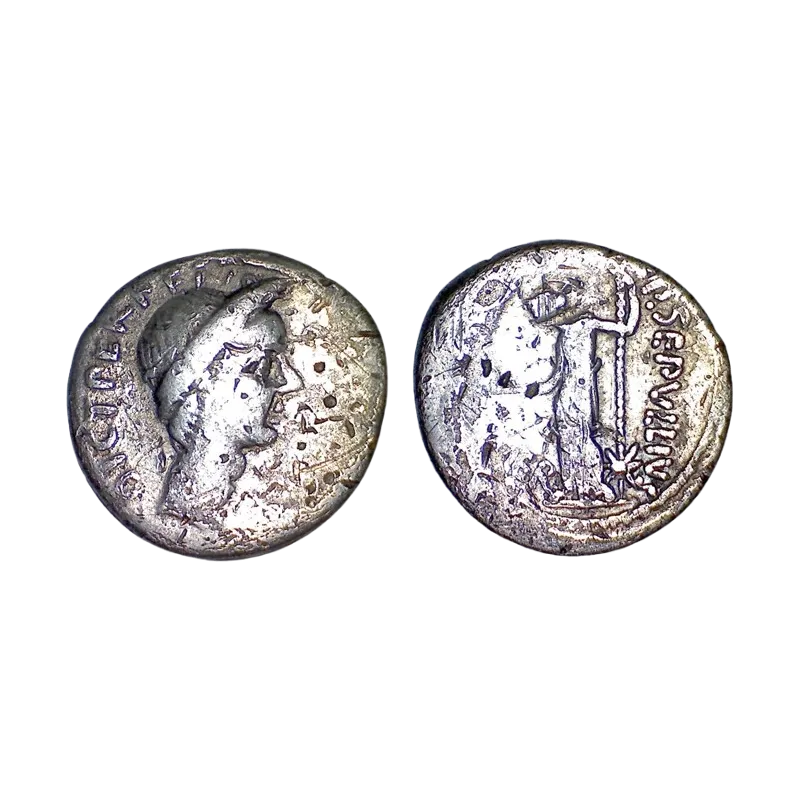 Denier de Jules césar (-44)  sear 1413 Publius Seppulius Macer