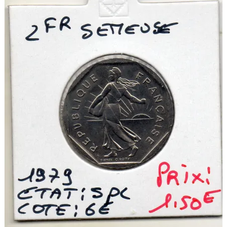 2 francs Semeuse Nickel 1979 Spl, France pièce de monnaie