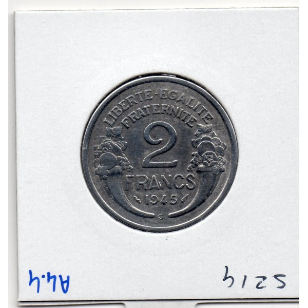 2 francs Morlon 1945 C Castelsarrasin TTB nettoyée, France pièce de monnaie