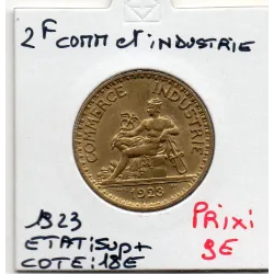 Bon pour 2 francs Commerce Industrie 1923 Sup+, France pièce de monnaie
