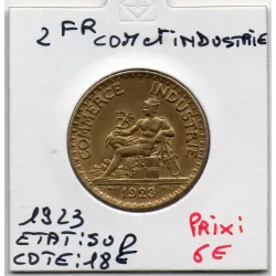 Bon pour 2 francs Commerce Industrie 1923 Sup, France pièce de monnaie