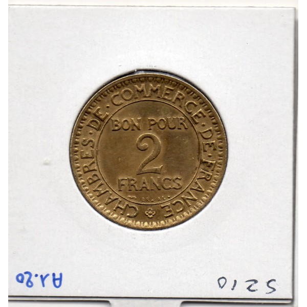 Bon pour 2 francs Commerce Industrie 1923 Sup, France pièce de monnaie