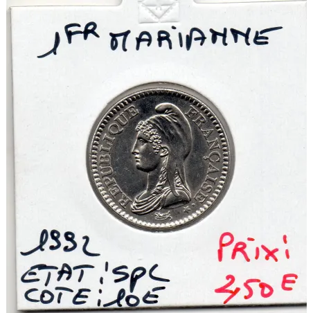 1 franc Marianne 1992 Spl, France pièce de monnaie