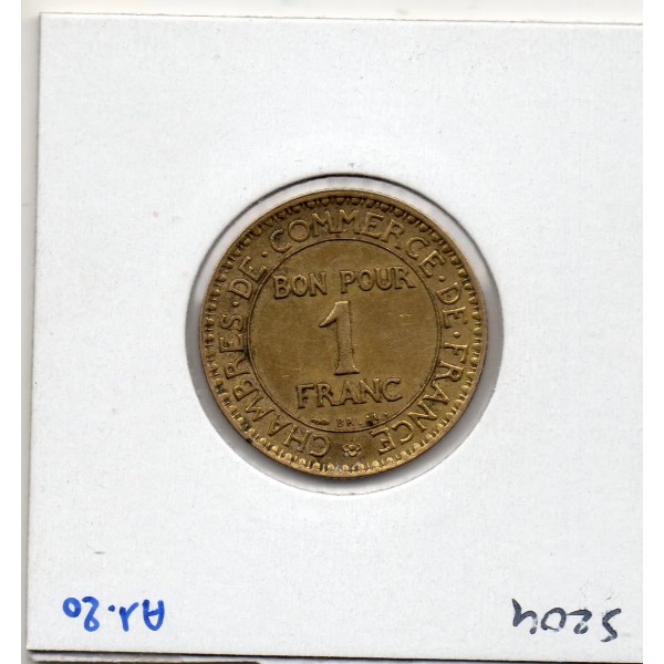 Bon pour 1 franc Commerce Industrie 1923 Sup, France pièce de monnaie