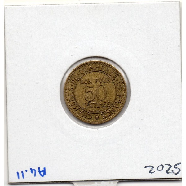 Bon pour 50 centimes Commerce Industrie 1924 Sup, France pièce de monnaie