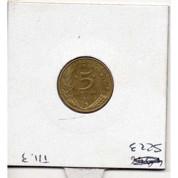 5 centimes Lagriffoul 1983 Sup, France pièce de monnaie