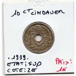 10 centimes Lindauer .1939. Sup, France pièce de monnaie