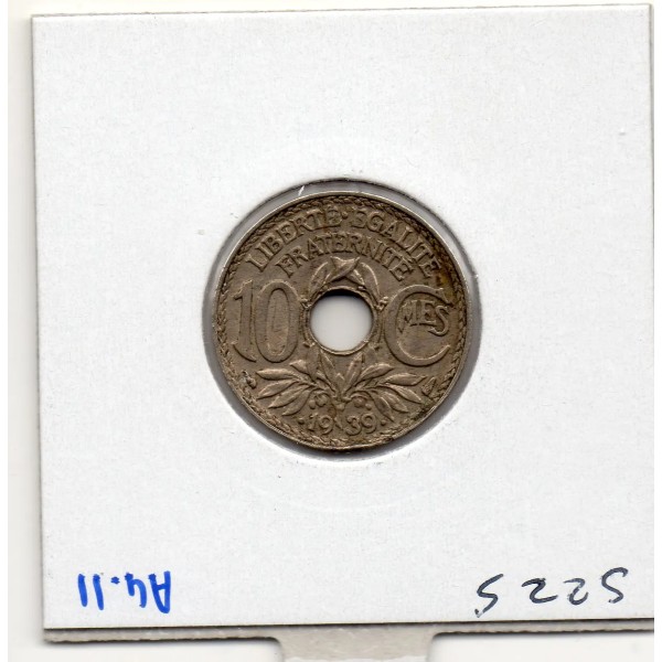10 centimes Lindauer .1939. Sup, France pièce de monnaie