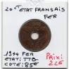 20 centimes état Français 1944 fer TTB-, France pièce de monnaie