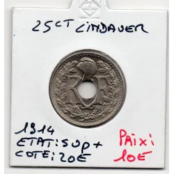 25 centimes Lindauer 1914 Sup+, France pièce de monnaie