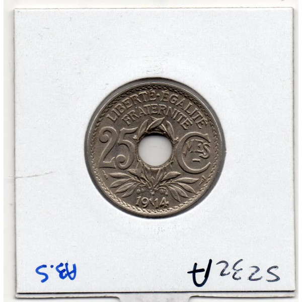 25 centimes Lindauer 1914 Sup, France pièce de monnaie