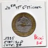 20 francs Mont St Michel 1995 Sup, France pièce de monnaie