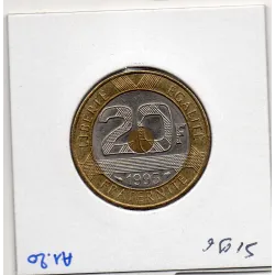 20 francs Mont St Michel 1995 Sup, France pièce de monnaie
