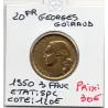 20 francs Coq Georges Guiraud 3 faucilles 1950 Spl, France pièce de monnaie