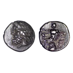 Arcadie, Megalopolis Hemidrachme Argent (-234 à -146) Zeus et Pan