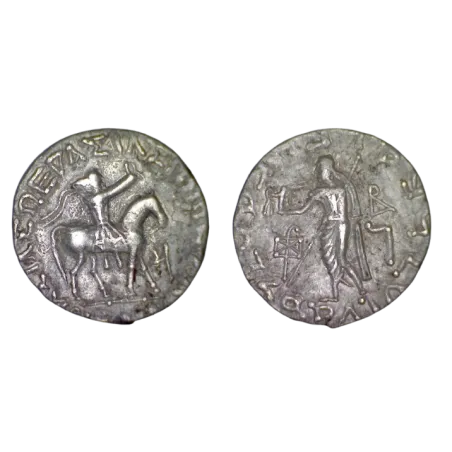 Bactriane, Indo Scythe Azes ou Azes II tetradrachme (-48 à +20) Zeus
