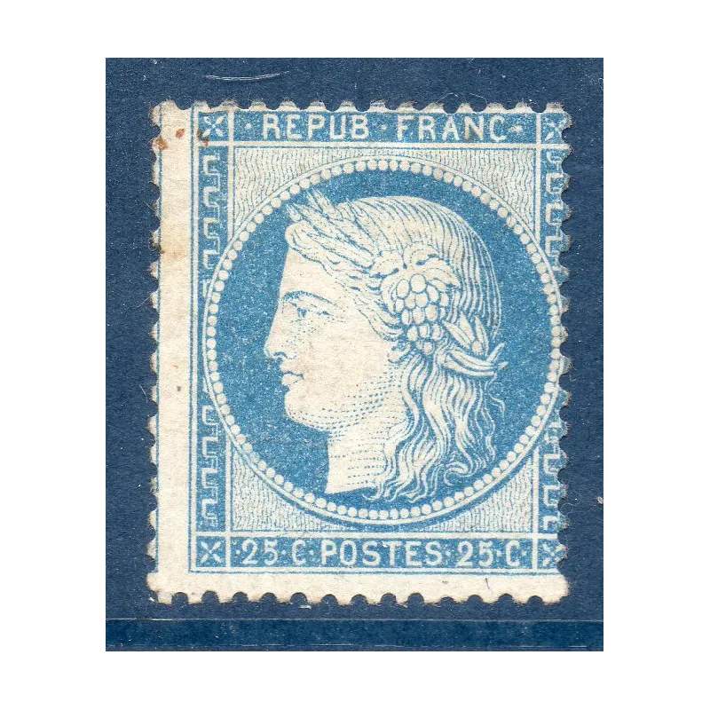 Timbre France Yvert No 60C Type Cérès 25c bleu neuf sans gomme Timbre France Yvert No 60C Type Cérès 25c bleu neuf sans gomme