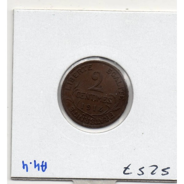 2 centimes Dupuis 1914 TTB, France pièce de monnaie