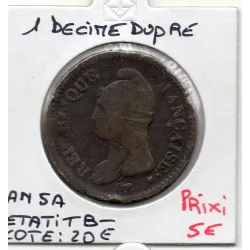 1 decime Dupré An 5 A paris TB-, France pièce de monnaie