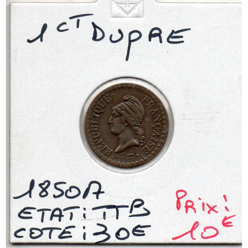 1 centime Dupré 1850 A paris TTB, France pièce de monnaie 1 centime Dupré 1850 A paris TTB, France pièce de monnaie
