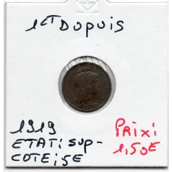 1 centime Dupuis 1919 Sup-, France pièce de monnaie