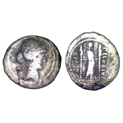 Denier Famille Clodia, Publius Clodius (-42), sear 492