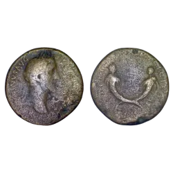 Sesterce d'Antonin le pieux (149), Ric 857 Jumeaux Atelier Rome