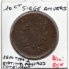 10 centimes siege Anvers 1814 TTB gad 191a, France pièce de monnaie