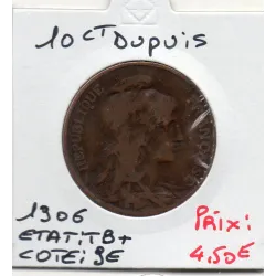 10 centimes Dupuis 1906 TB+, France pièce de monnaie