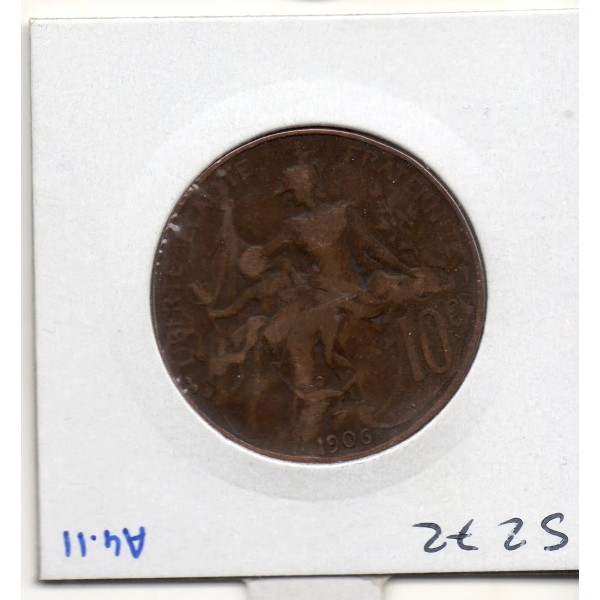 10 centimes Dupuis 1906 TB+, France pièce de monnaie