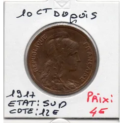 10 centimes Dupuis 1917 Sup, France pièce de monnaie