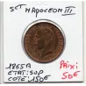 5 centimes Napoléon III tête laurée 1865 A Paris Sup, France pièce de monnaie