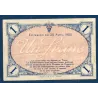 Villefranche s/ Saône 1 franc, TB, 30.4.1920 Pirot 129.13 Billet de la chambre de commerce