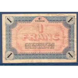 Vienne 1 franc, TB, 8.7.1918 Pirot 128.23 Billet de la chambre de commerce