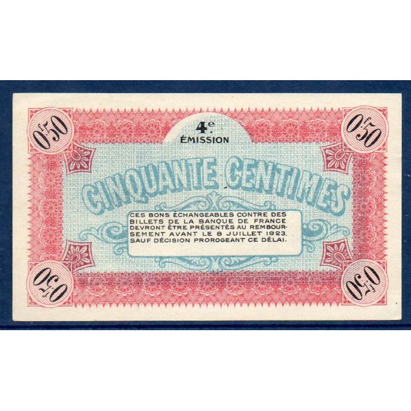 Vienne 50 centimes, Spl, 8.7.1918 Pirot 128.21Billet de la chambre de commerce