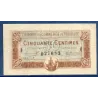 Toulouse 50 centimes, TTB+, 20.6.1917 Pirot 122.22 Billet de la chambre de commerce