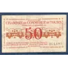 Tours 50 centimes, TB, 27.12.1920 Pirot 123.6 Billet de la chambre de commerce