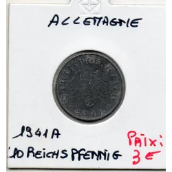 Allemagne 10 reichspfennig 1941 A, TTB KM 101 pièce de monnaie