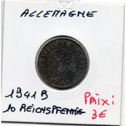 Allemagne 10 reichspfennig 1941 B, TTB KM 101 pièce de monnaie